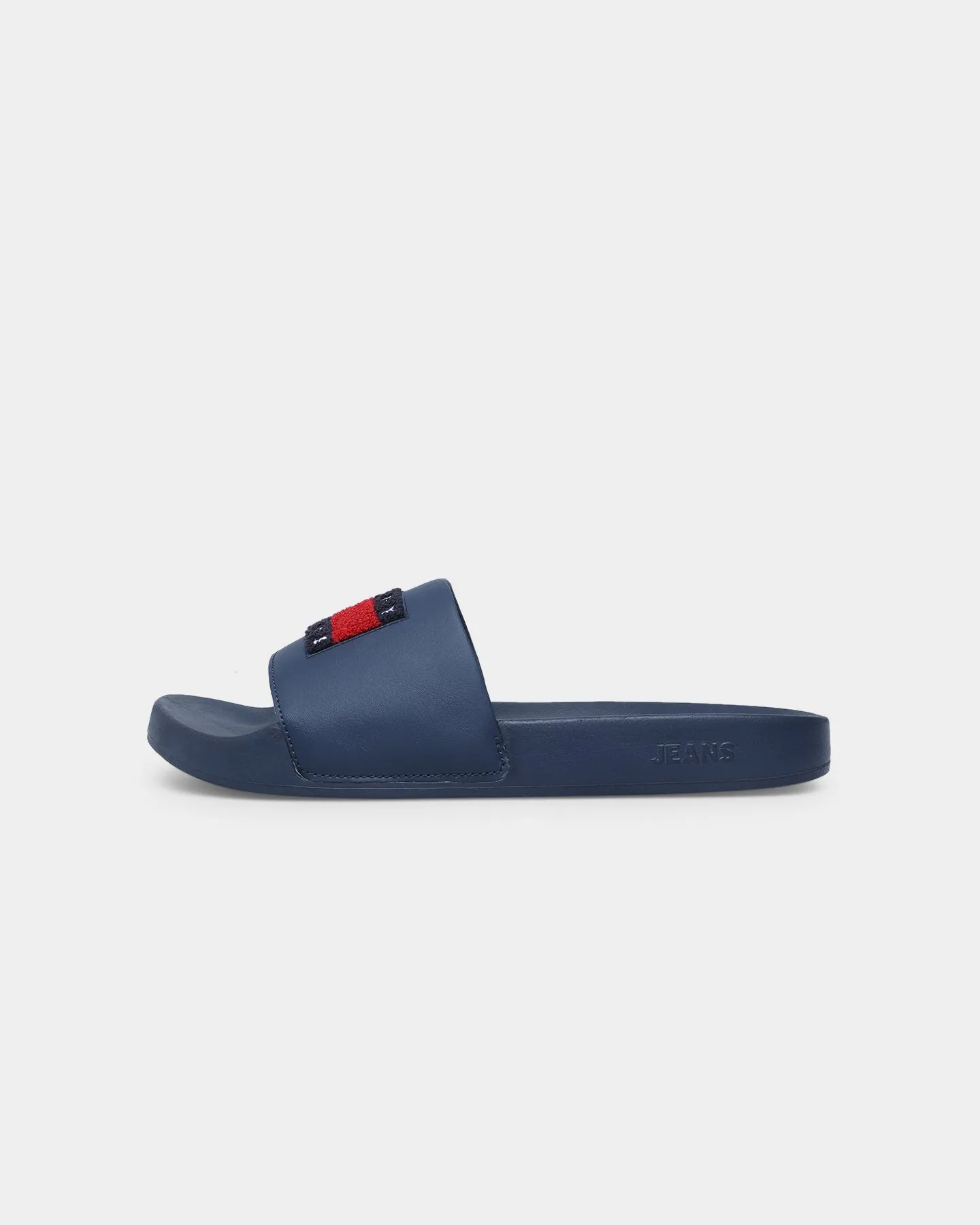 Tommy Jeans Towelling Flag Pool Slides Twilight Navy