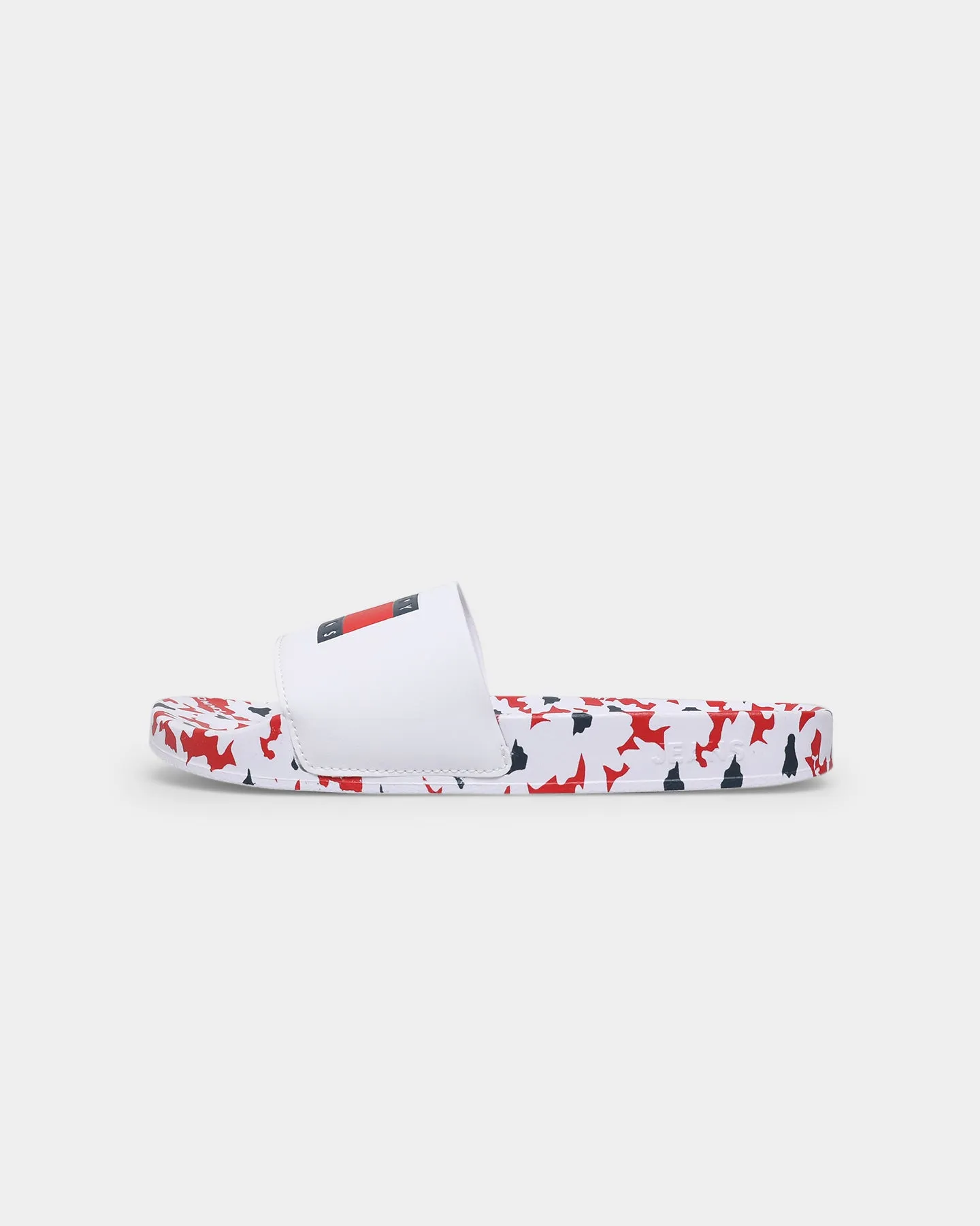 Tommy Jeans Women's Printed Pool Slides Red/White/Blue