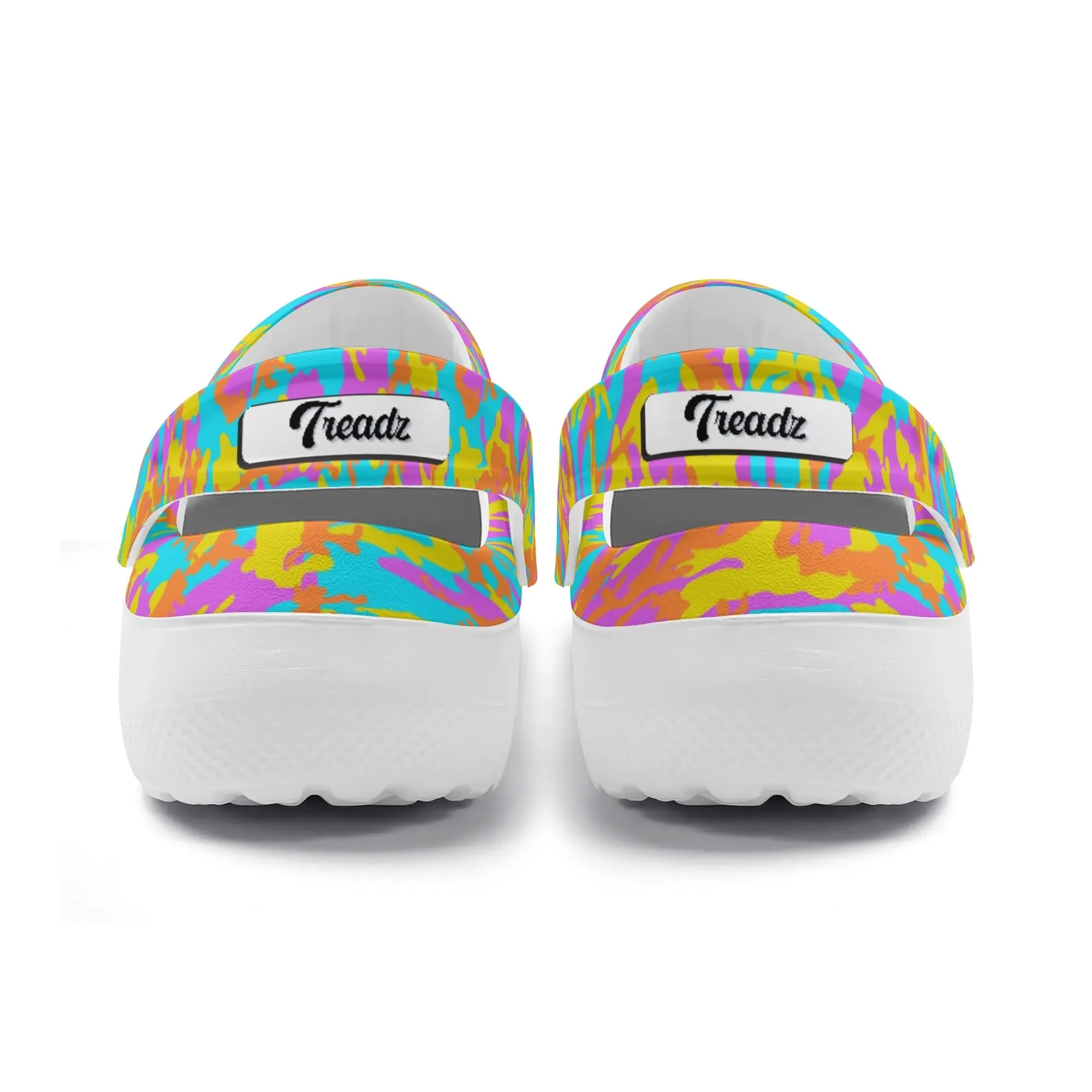 Treadz Nursing Slide On Clogs - Thunder Camo