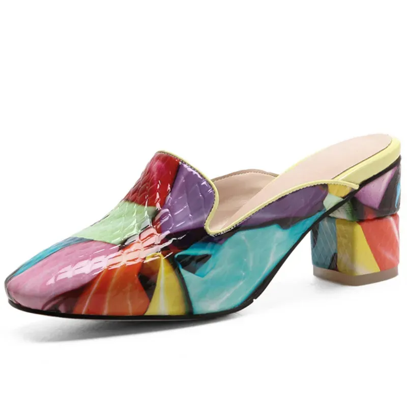 USS Shoes Selma Women's Mules With Square Heel