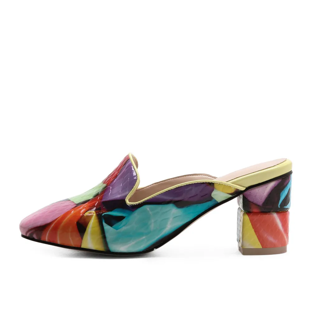 USS Shoes Selma Women's Mules With Square Heel