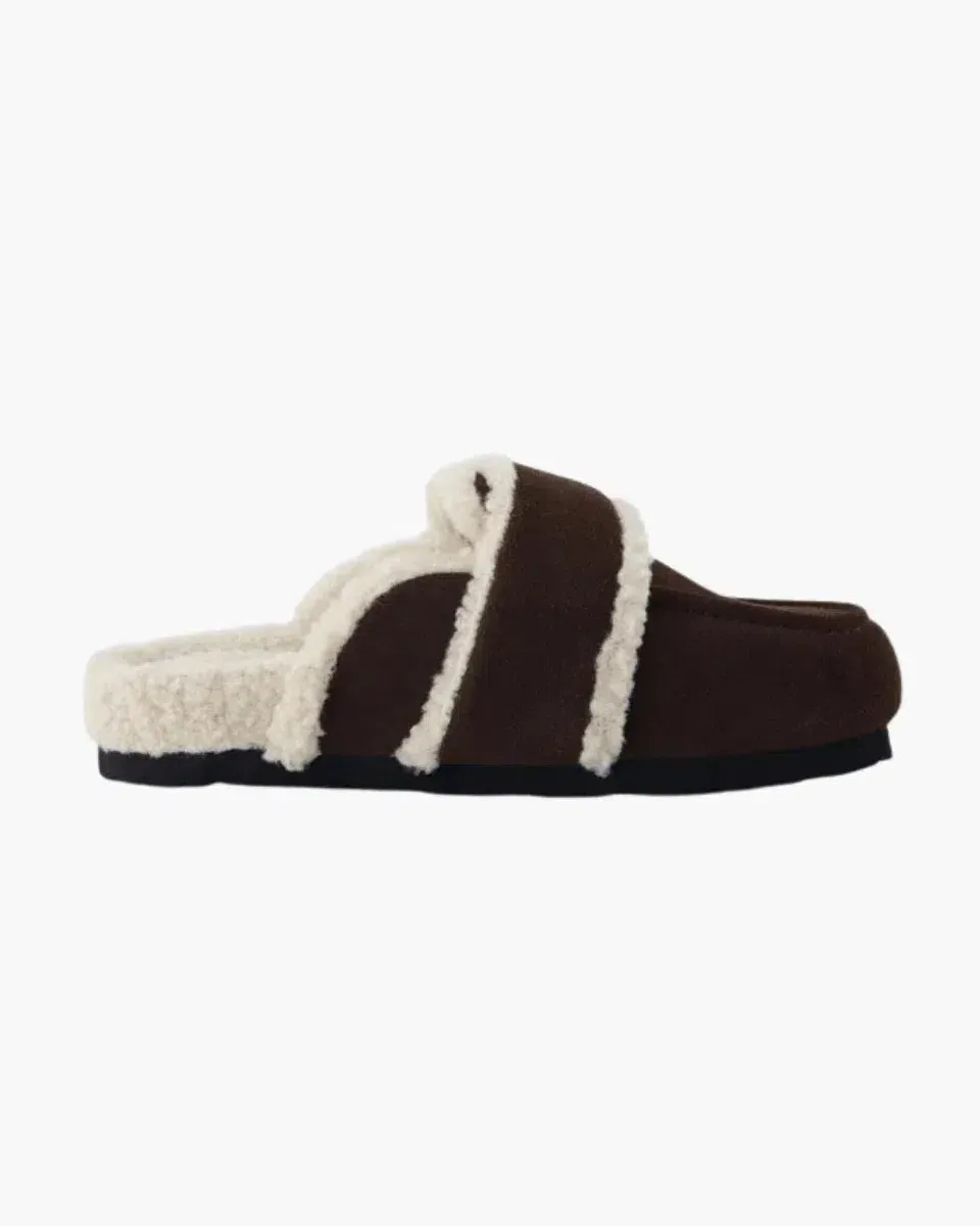 Vero – Faux sheepskin lining – Suede clogs