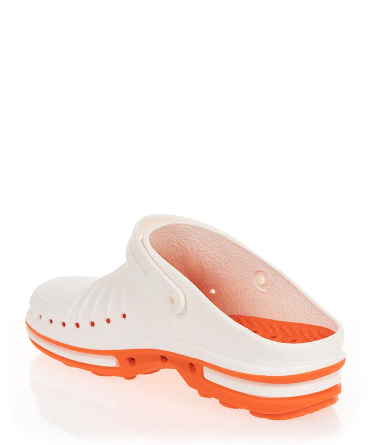 Wock Clog 01 Orange & White