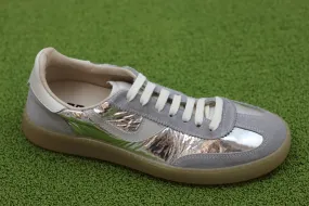 Women's 3AS420 Sneaker - Silver Metallic Leather