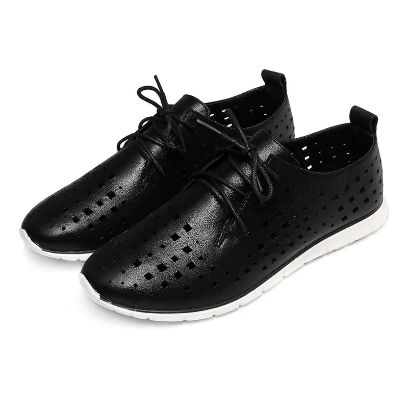 Women's Casual Breathable Lace-Up Oxfords