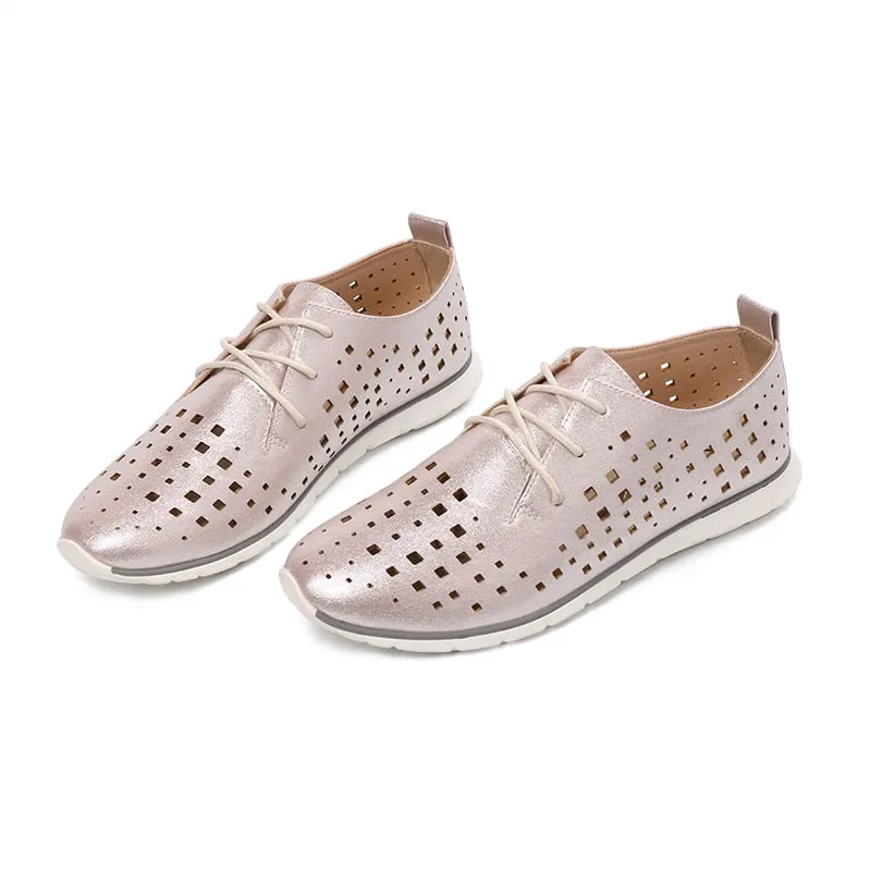 Women's Casual Breathable Lace-Up Oxfords