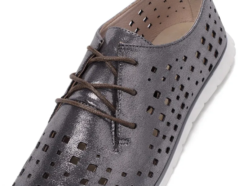 Women's Casual Breathable Lace-Up Oxfords