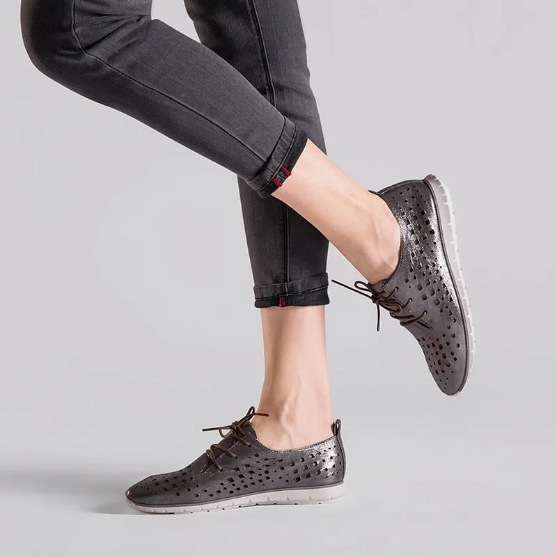 Women's Casual Breathable Lace-Up Oxfords