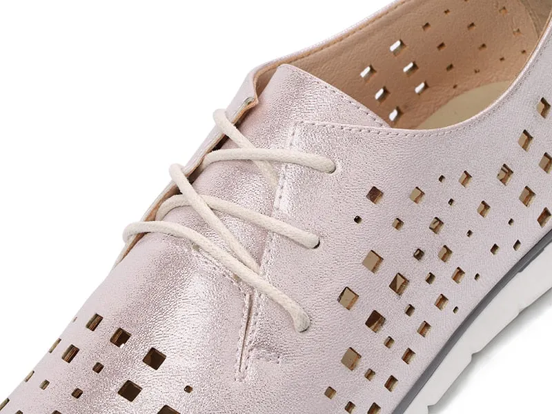 Women's Casual Breathable Lace-Up Oxfords