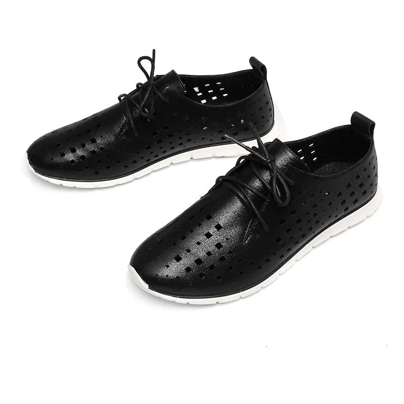 Women's Casual Breathable Lace-Up Oxfords